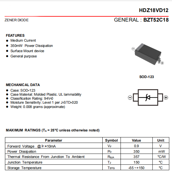 二極管規(guī)格書(shū)