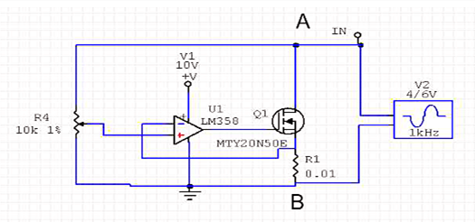 直流電子負載電路