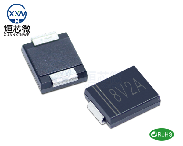 1.5SMC8.2A參數,TVS二極管1.5SMC8.2A瞬態抑制二極管